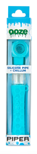 OOZE PIPER - Silicone Pipe + Chillum (Assorted Colors)