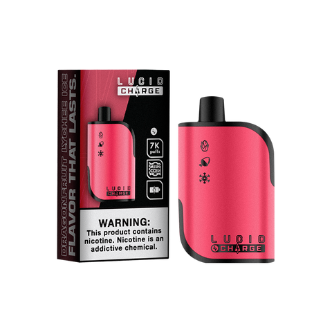 LUCID CHARGE - Dragonfruit Lychee Ice 7000 Puffs