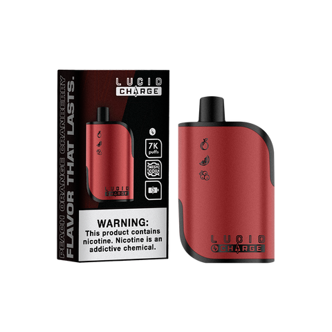 LUCID CHARGE - Peach Orange Cranberry 7000 Puffs