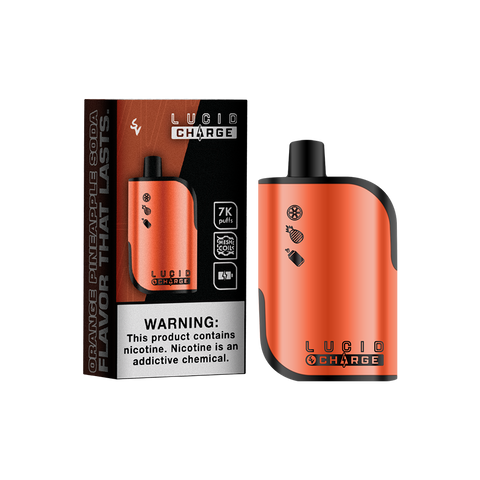 LUCID CHARGE - Orange Pineapple Soda 7000 Puffs