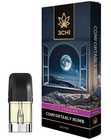 3CHI - Comfortably Numb – True Strains – 2ml Vape Pod(No Battery)