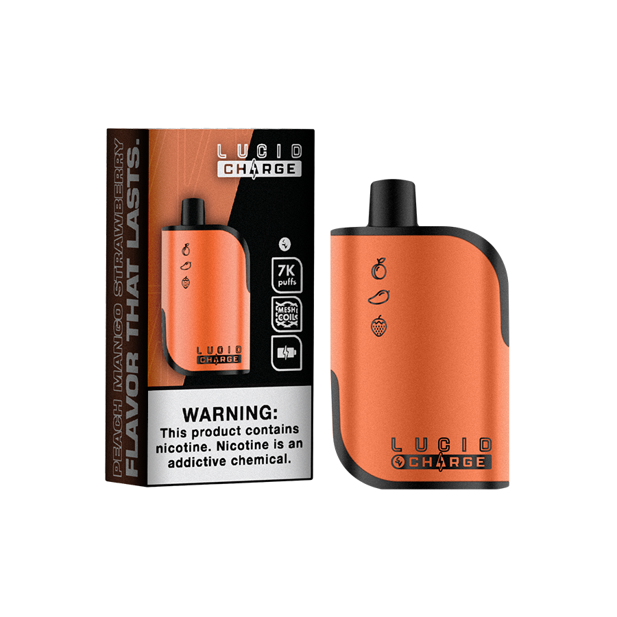 Disposable - LUCID CHARGE - Peach Mango Strawberry 7000 Puffs