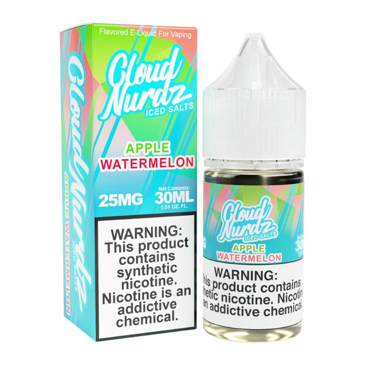 Cloud Nurdz Salt - Watermelon Apple ICE 25mg