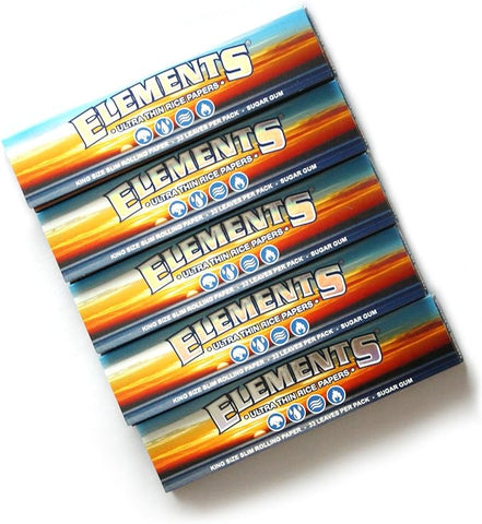 Papers - Element - King Sized (SLIM) Ultra Rice Rolling Papers 1pk