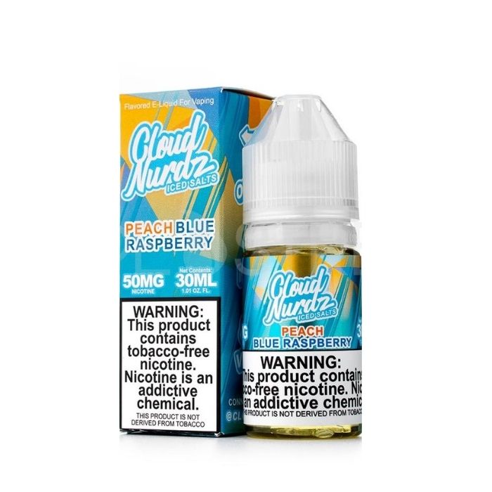 Cloud Nurdz Salt - Peach Blue Razz ICE 50mg