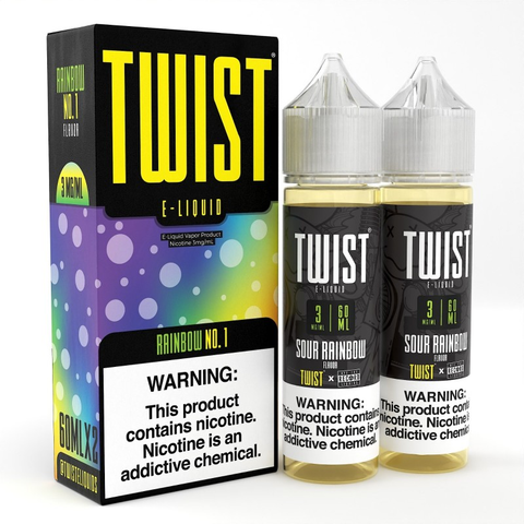 Twist E-Liquid - Sour Rainbow 3mg (Rainbow No. 1)