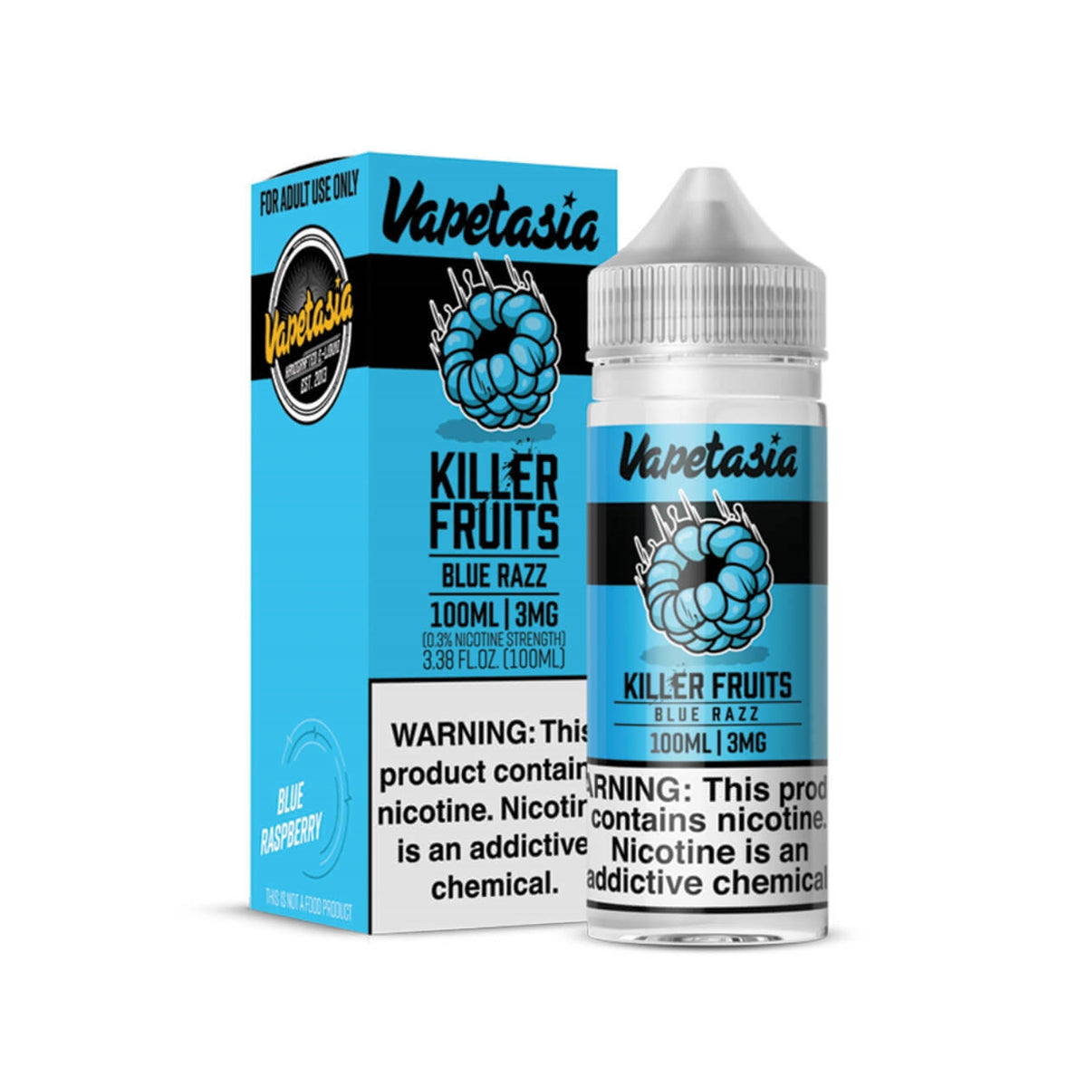 Vapetasia Killer Fruits - Blue Razz 3mg